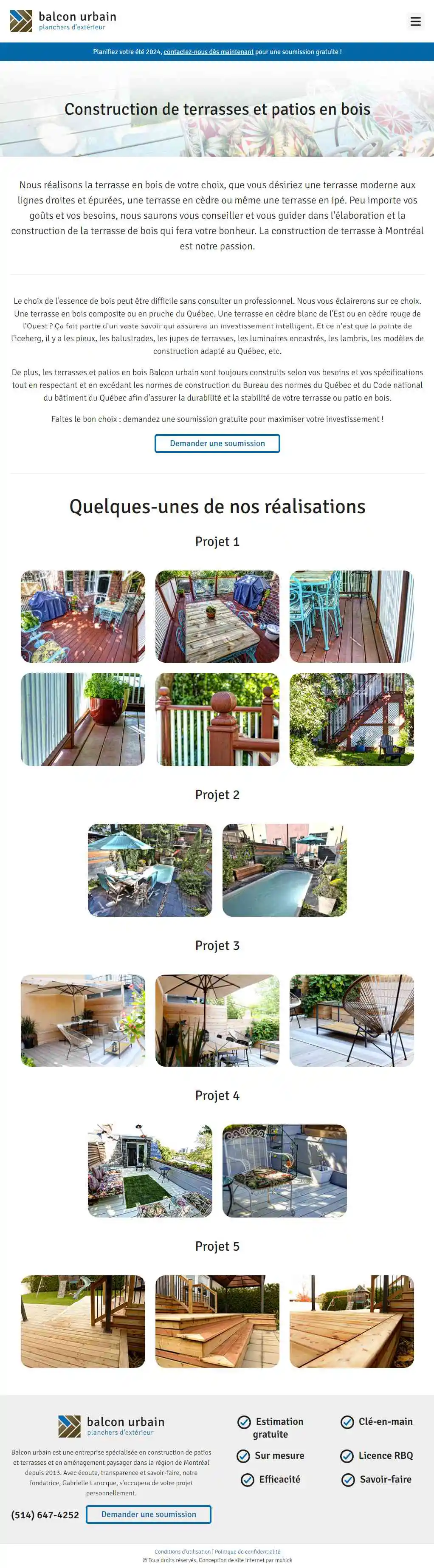 Site web, Balcon Urbain, Image #2 [tablet]