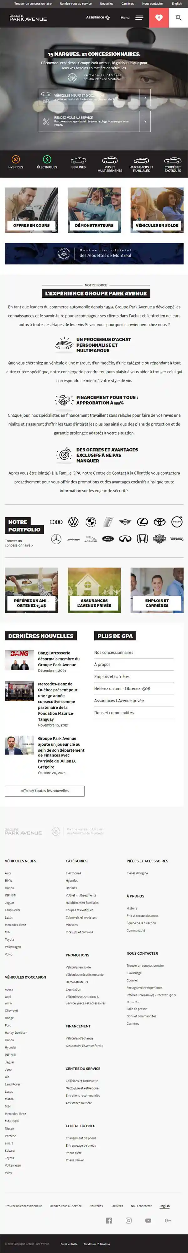 Marché virtuel, Groupe Park Avenue, Image #1 [tablet]