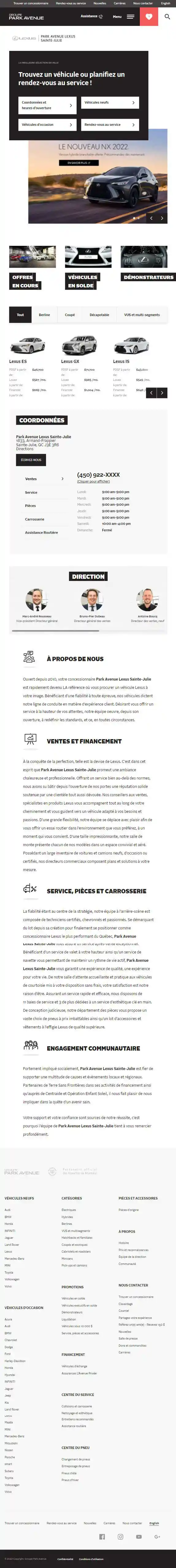Marché virtuel, Groupe Park Avenue, Image #5 [tablet]